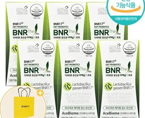 홈쇼핑에서 5분만에 품절된 BNR17 모유유래 다이어트 유산균 비에날씬플러스 6박스 추천상품